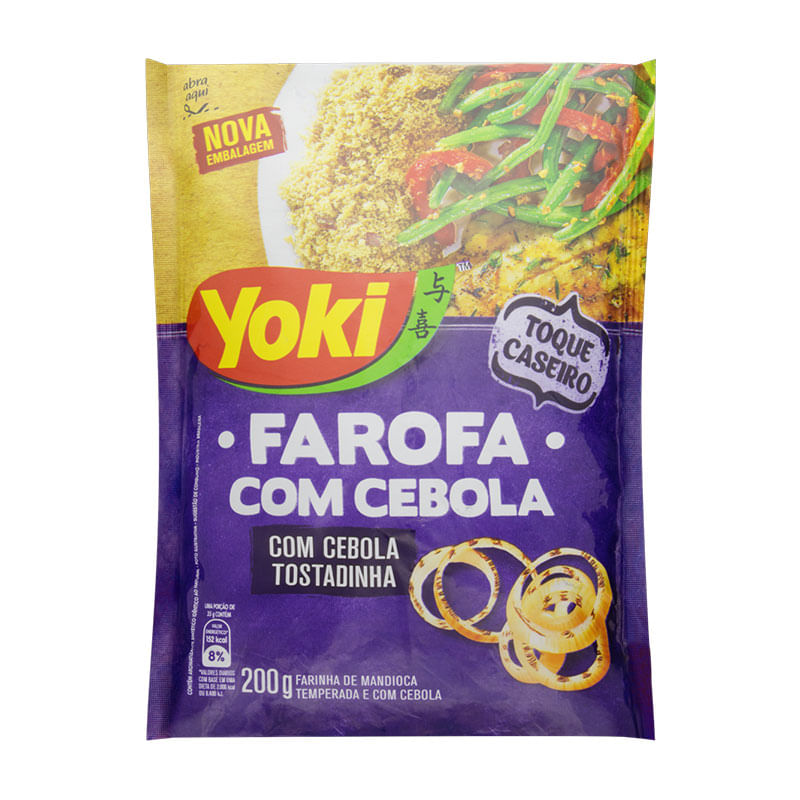 Farofa com Pedaços de Cebola Yoki 200g
