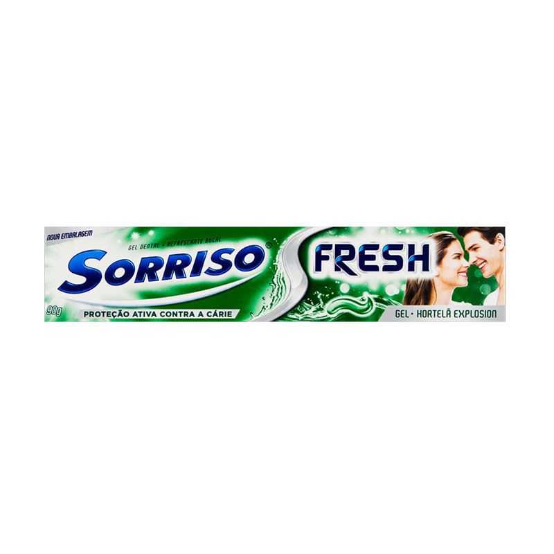 Creme Dental Sorriso 90g Fresh Plus Hortelã