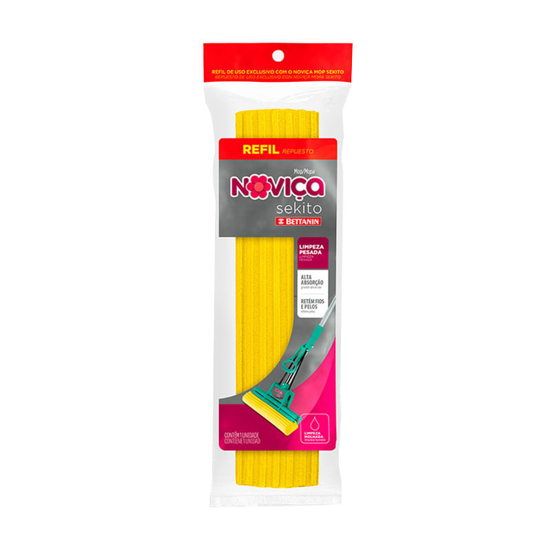 Espuma Mop Noviça Zig Zag Sekito Refil