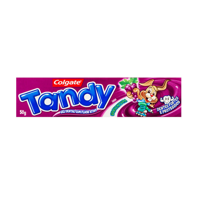 Creme Dental Infantil Tandy 50g Uva