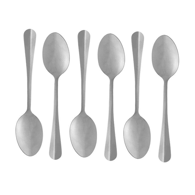 Conjunto 6 Colheres para Mesa de Aço Positano 18cm