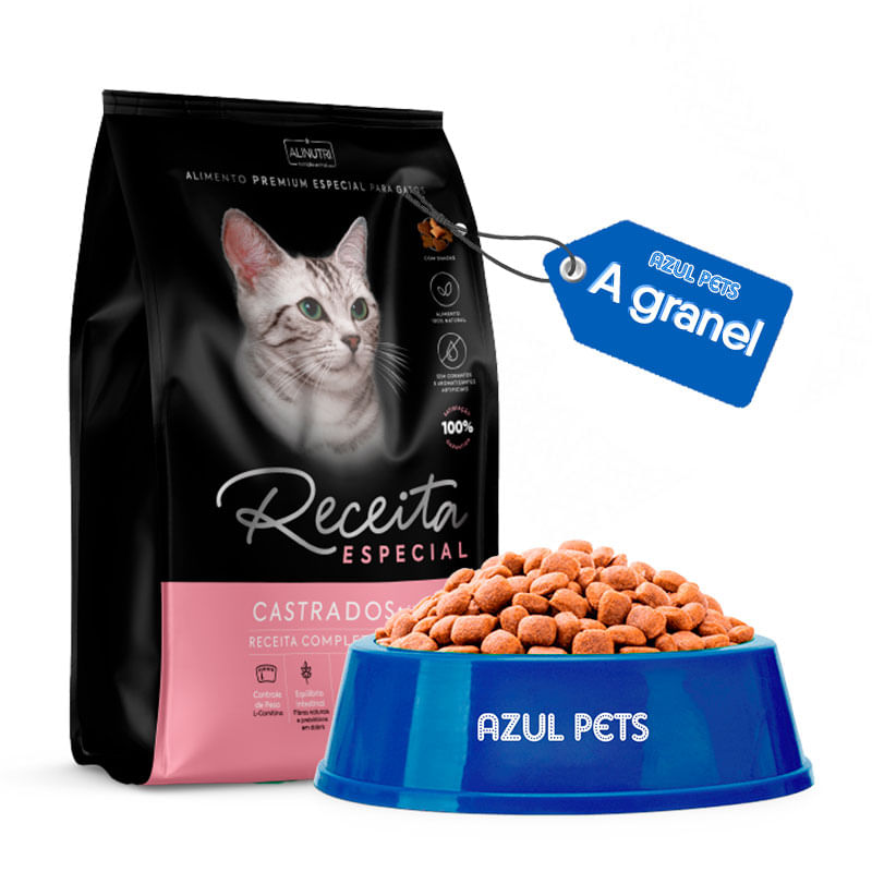 Ração Receita Especial para Gato Adulto Salmão - Aprox. 500g