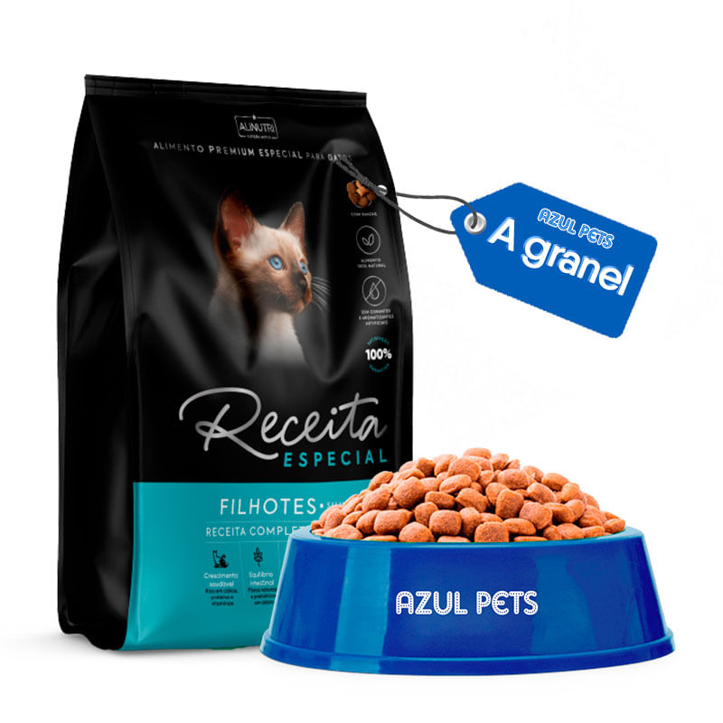 Ração Receita Especial para Gato Filhote Salmão - Aprox. 500g