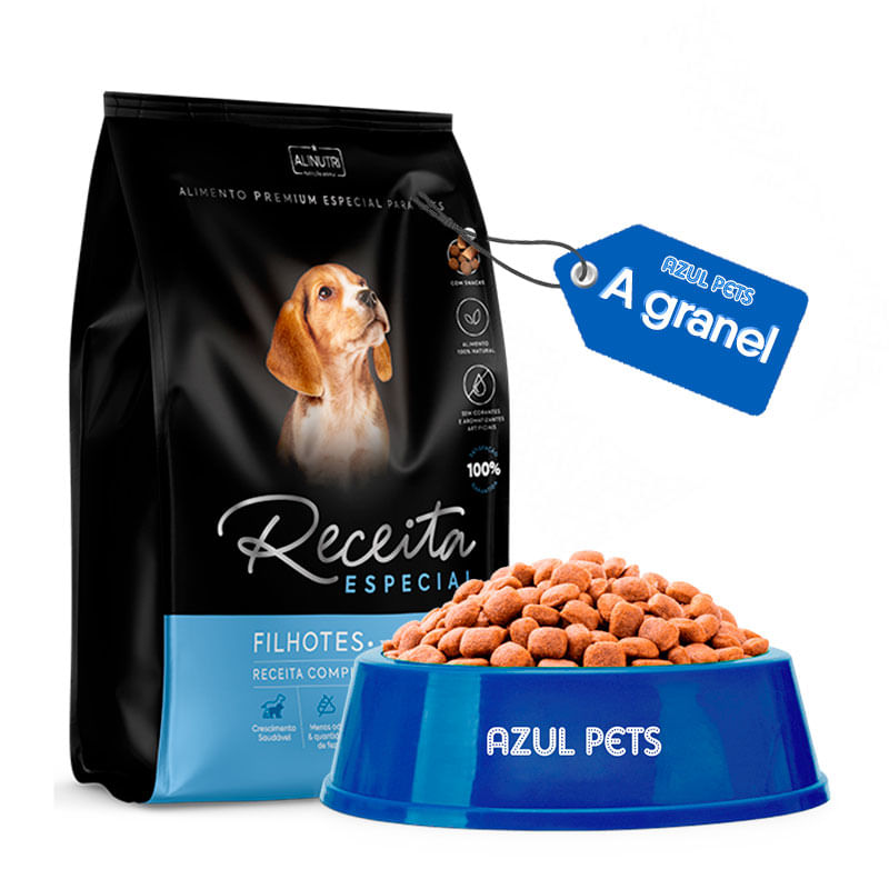 Ração Receita Especial para Cão Filhotes - Aprox. 500g