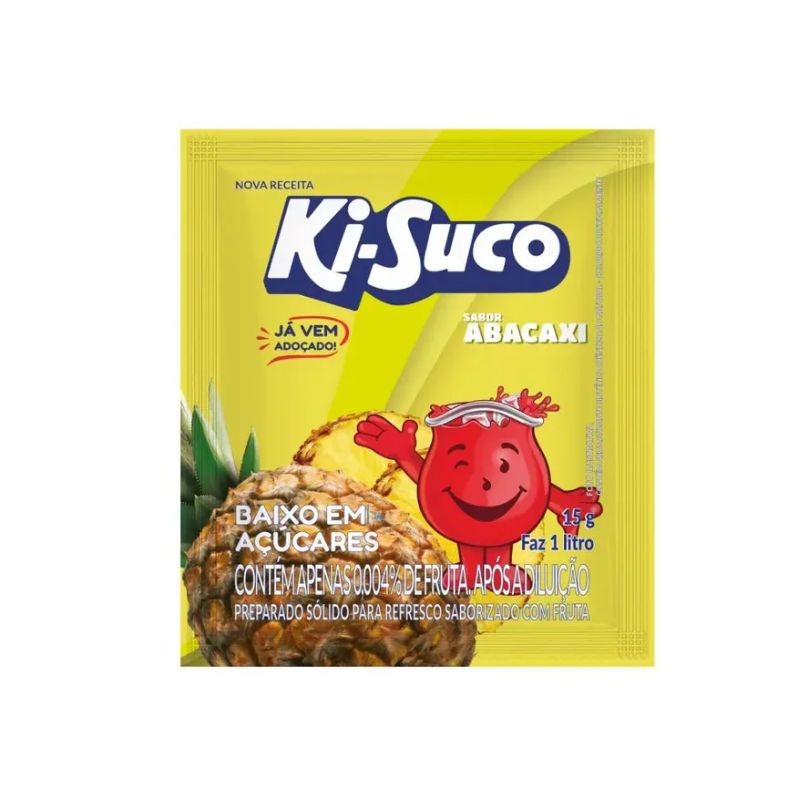 REFRESCO EM PÓ KI-SUCO 15G ABACAXI