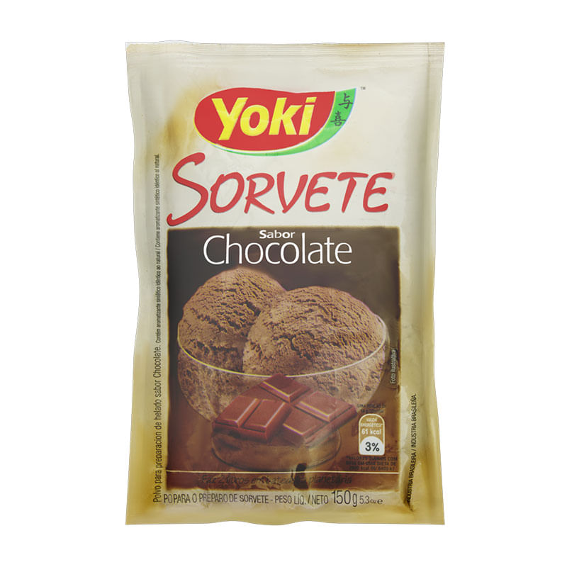 Pó de Sorvete Yoki 150g Chocolate