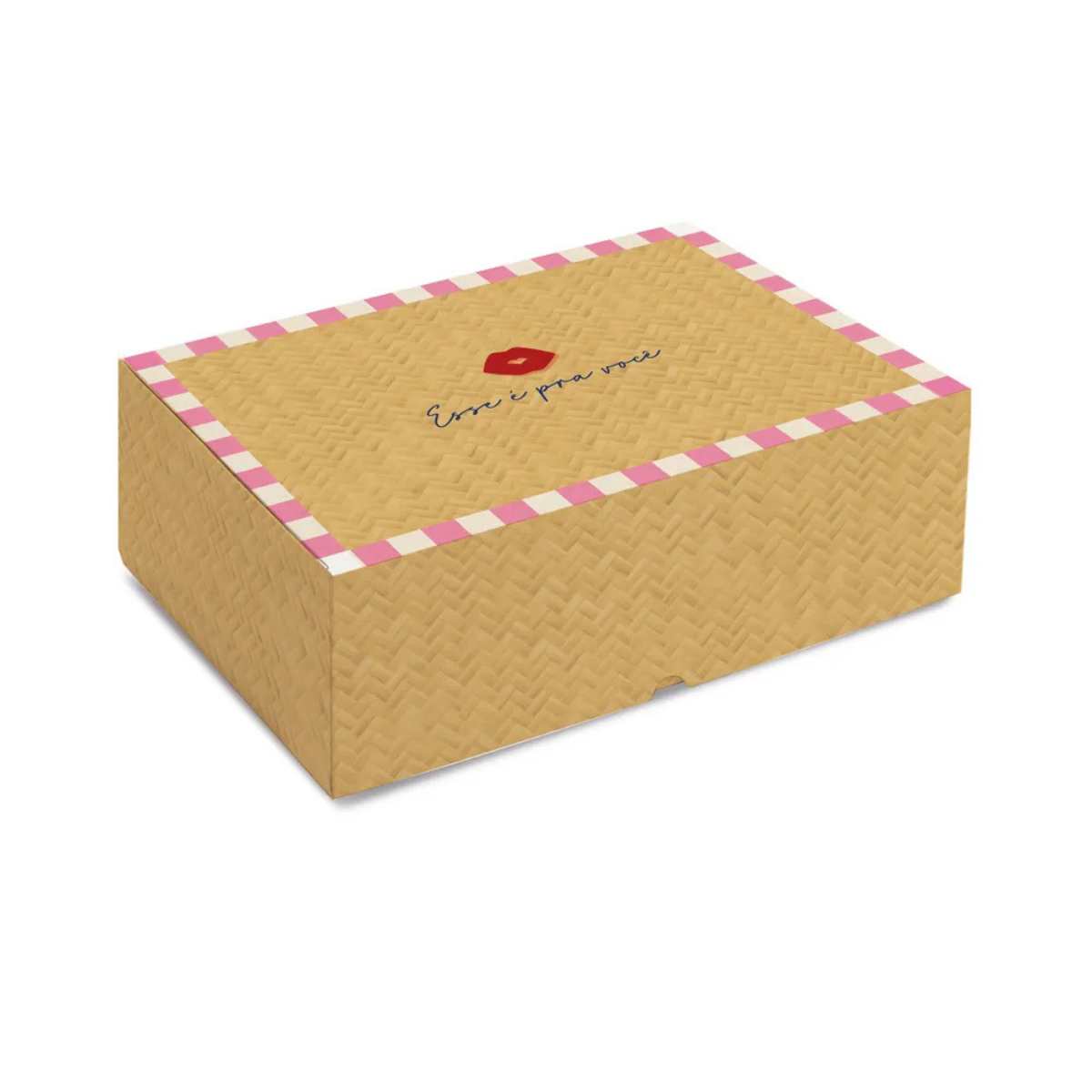 Caixa Retangular Realce M Bella Vitta - 25x17x8,5cm 