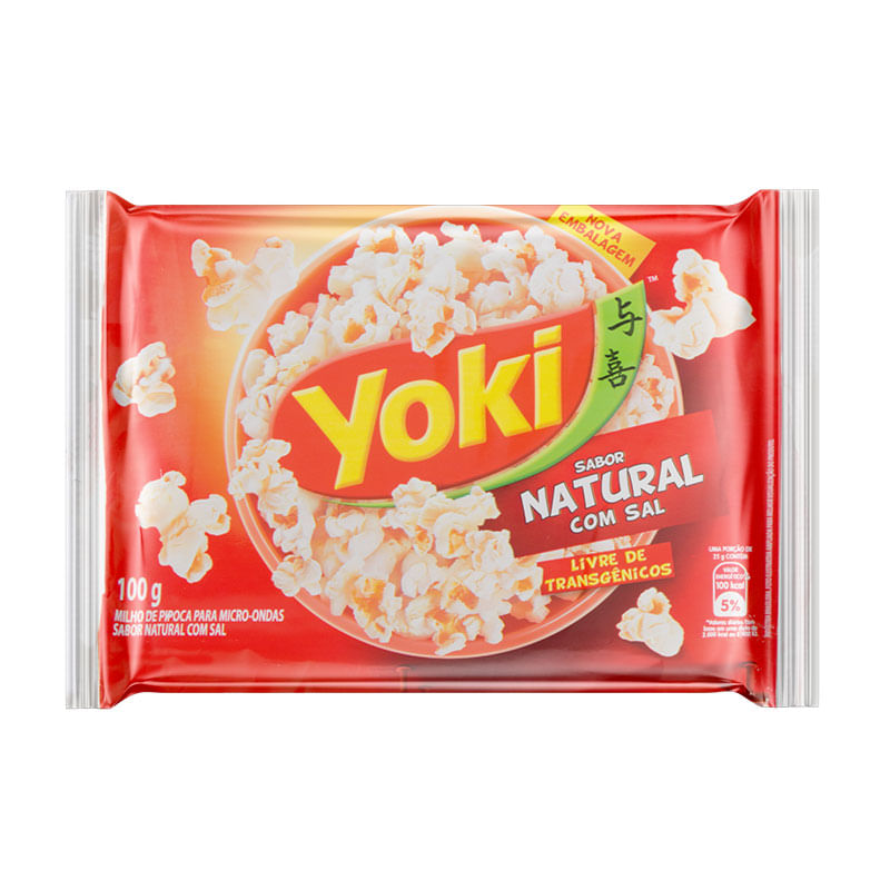 Pipoca de Microondas Yoki com Sal 100g