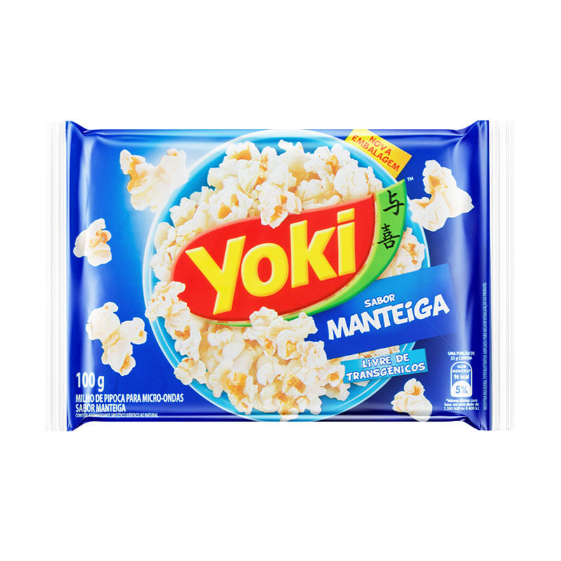 Pipoca de Microondas Yoki Manteiga 100g