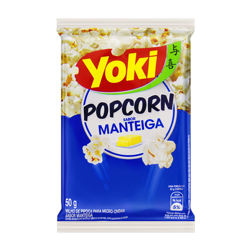 Pipoca de Microondas Yoki Manteiga 50g