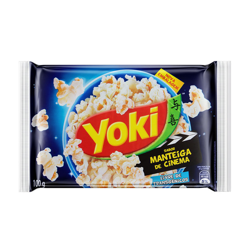 Pipoca de Microondas Yoki Manteiga Cinema 100g