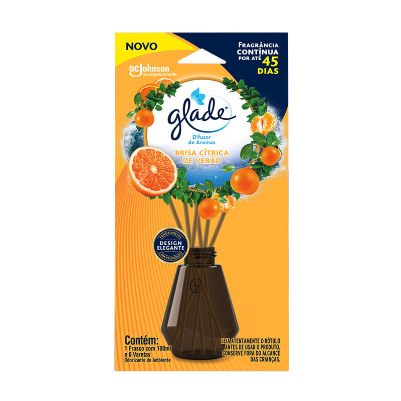 Difusor de Aromas Glade Brisa Cítrica de Verão 100ml