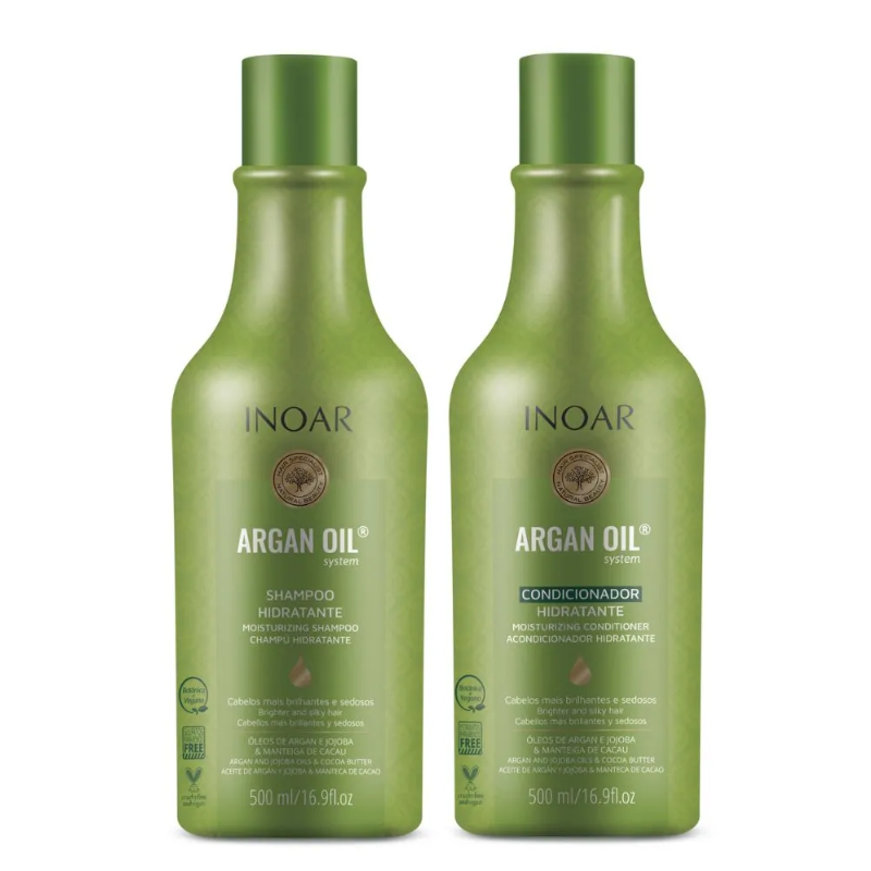 Shampoo + Condicionador Inoar Argan Hidratante – 2 x 500g
