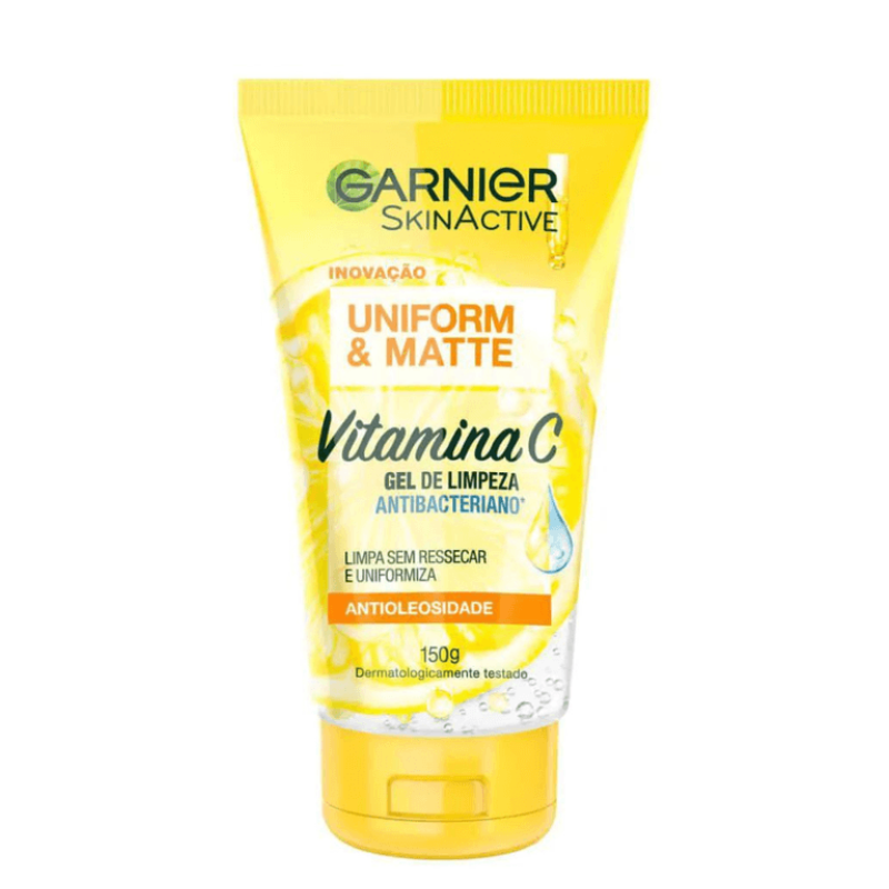 Gel de Limpeza Facial Garnier Uniform & Matte 150g