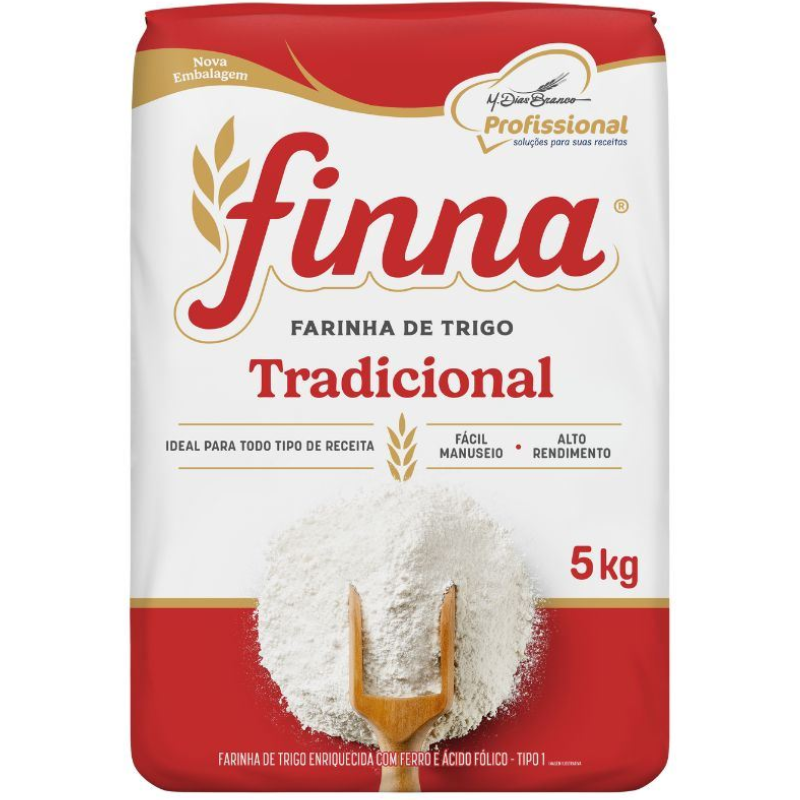 FARINHA DE TRIGO FINNA SEM FERMENTO PAPEL 5KG