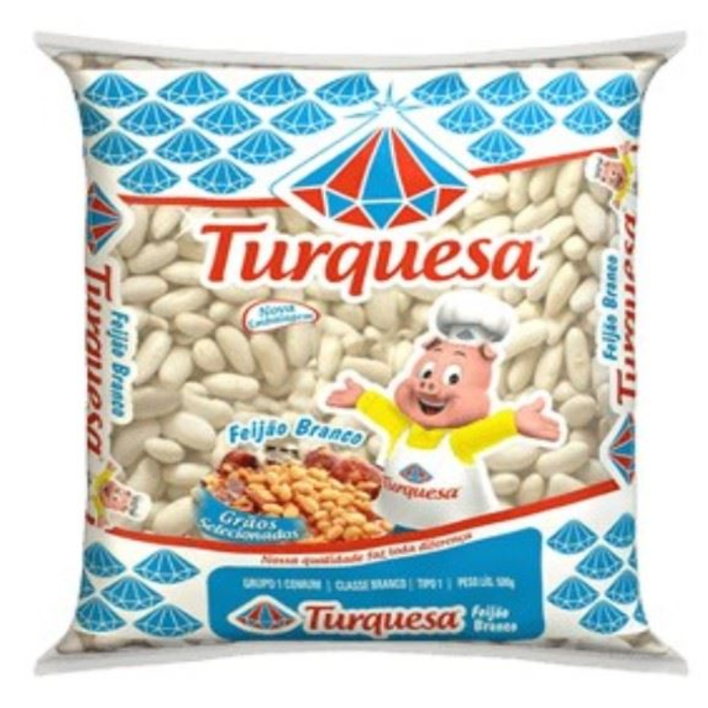 FEIJAO BRANCO TURQUESA 500G