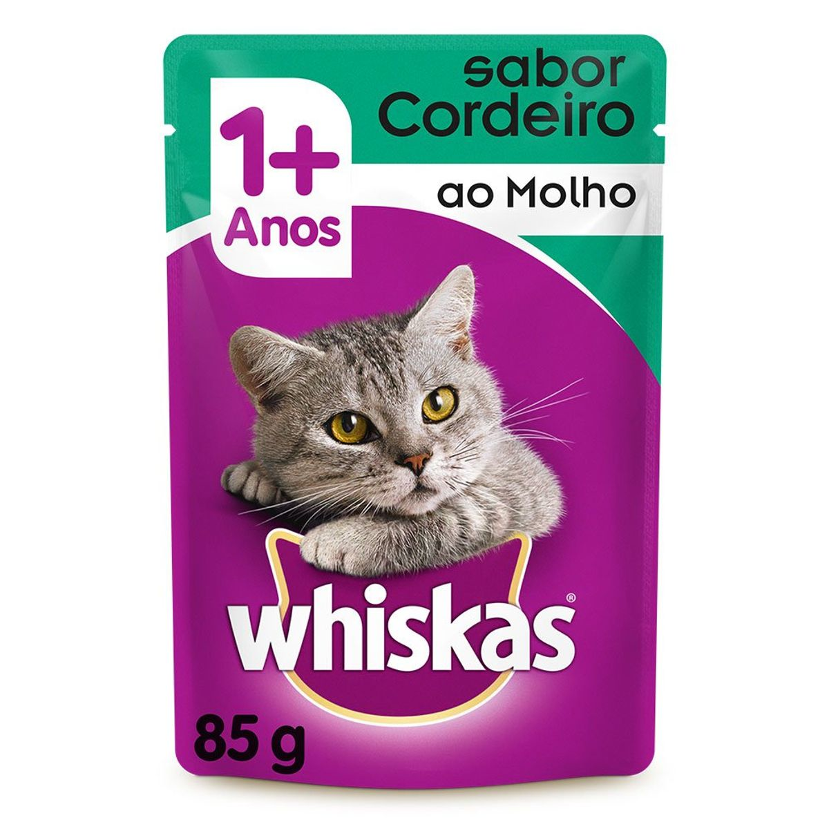 Ração Whiskas Sachê Adulto Cordeiro 85g