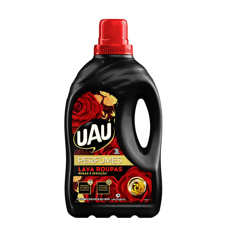 Lava Roupas Uau Perfumes Rosas e Sedução 3L