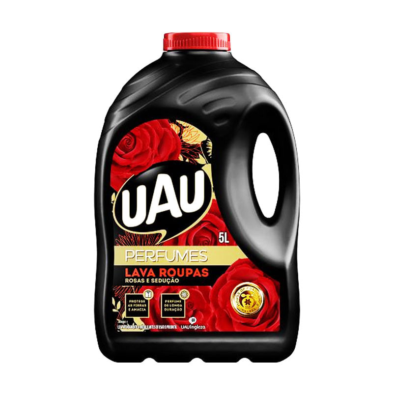 Lava Roupas Uau Perfumes Rosas e Sedução 5L