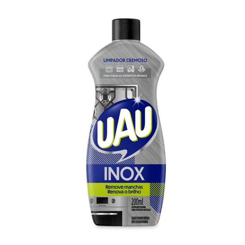 Limpa Inox Uau Cremoso 200ml