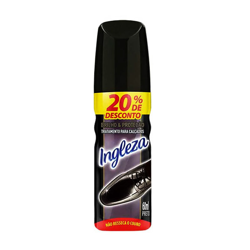 Cera Líquida para Calçados Ingleza Preta 60ml