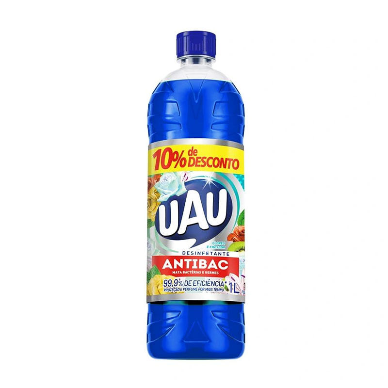 Desinfetante Uau Antibac Flores e Frescor 1L