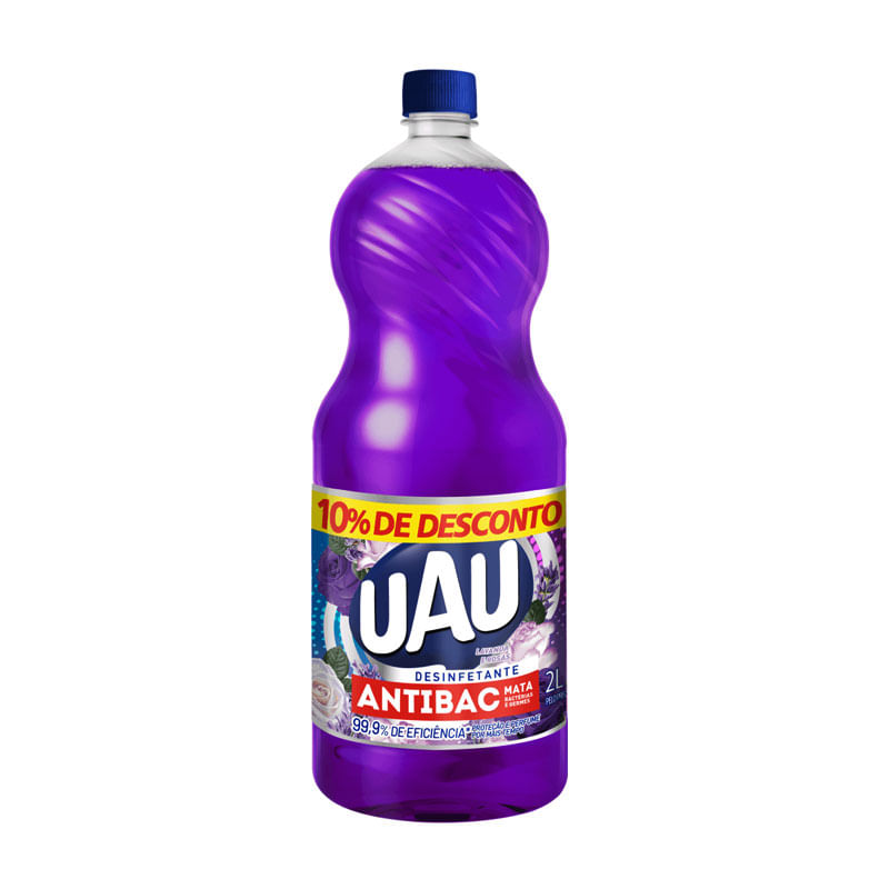 Desinfetante Uau Antibac Lavanda e Rosas 2L