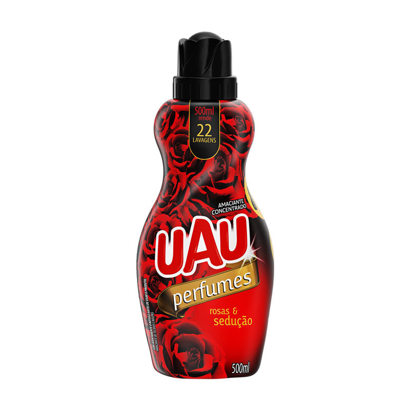 Amaciante Concentrado Uau Perfumes Rosas e Sedução 500ml