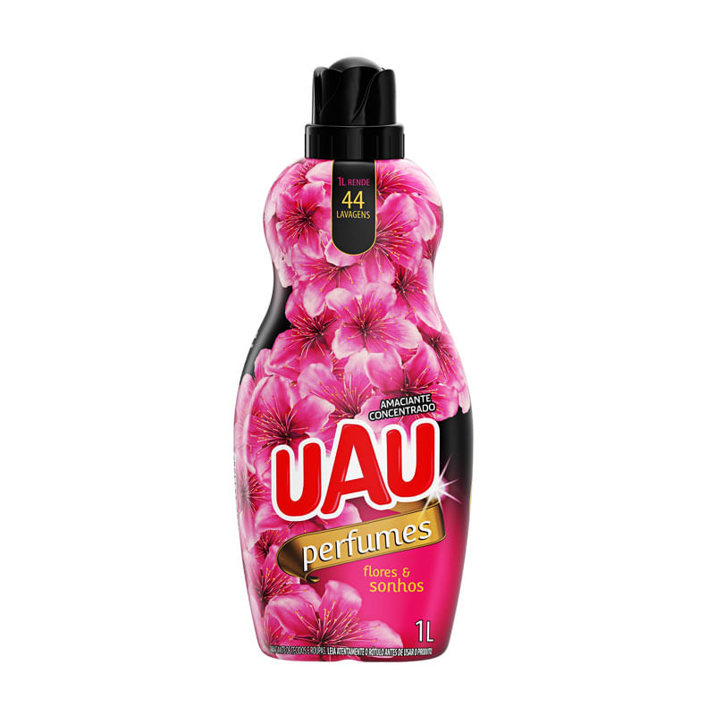 Amaciante Concentrado Uau Perfumes Flores e Sonhos 1L