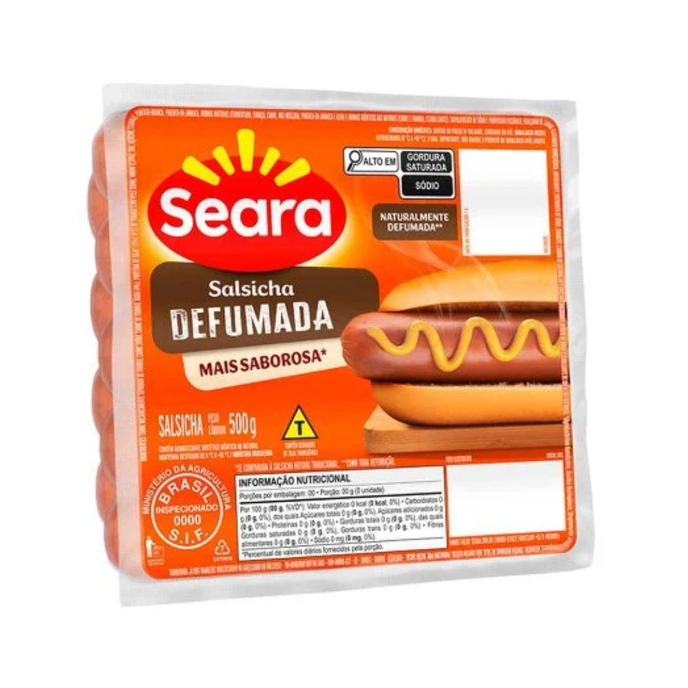 SALSICHA DEFUMADA SEARA RF 500G