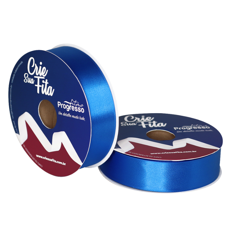FIta Cetim Simples Toque Suave CFS007 30mm Azul Royal 50m
