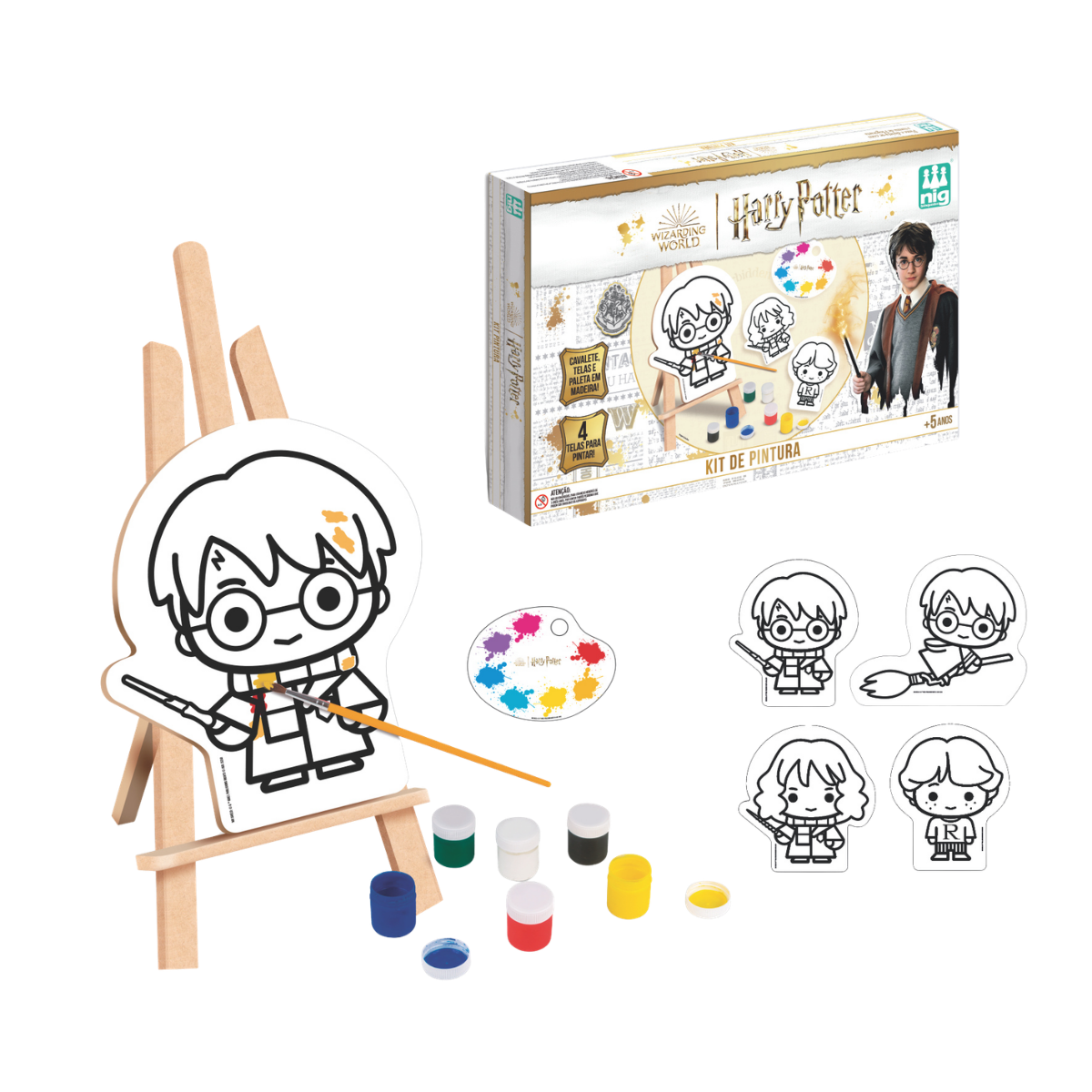 Kit Brinquedo Nig Pintura Harry Pottter 