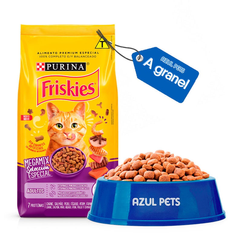 Ração Friskies Megamix Adulto - Aprox. 500g