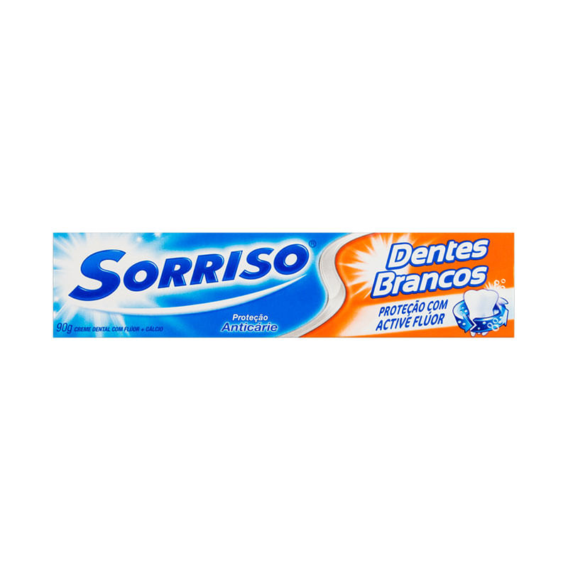 Creme Dental Sorriso 90g Dentes Brancos