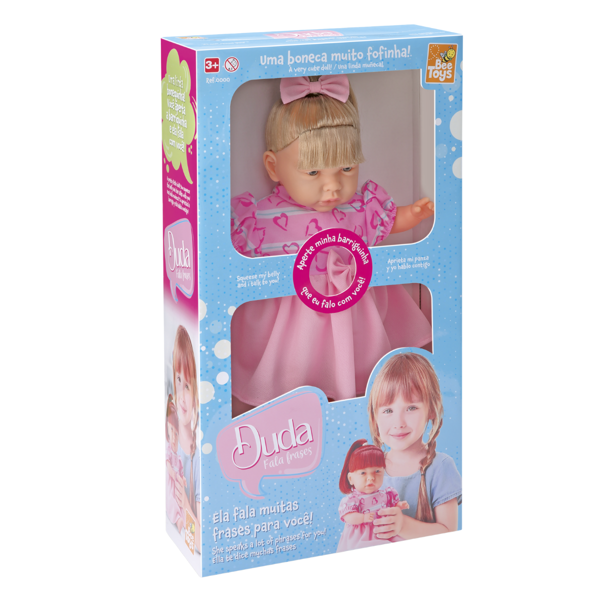 Boneca Duda Fala Frases - Bee Toys