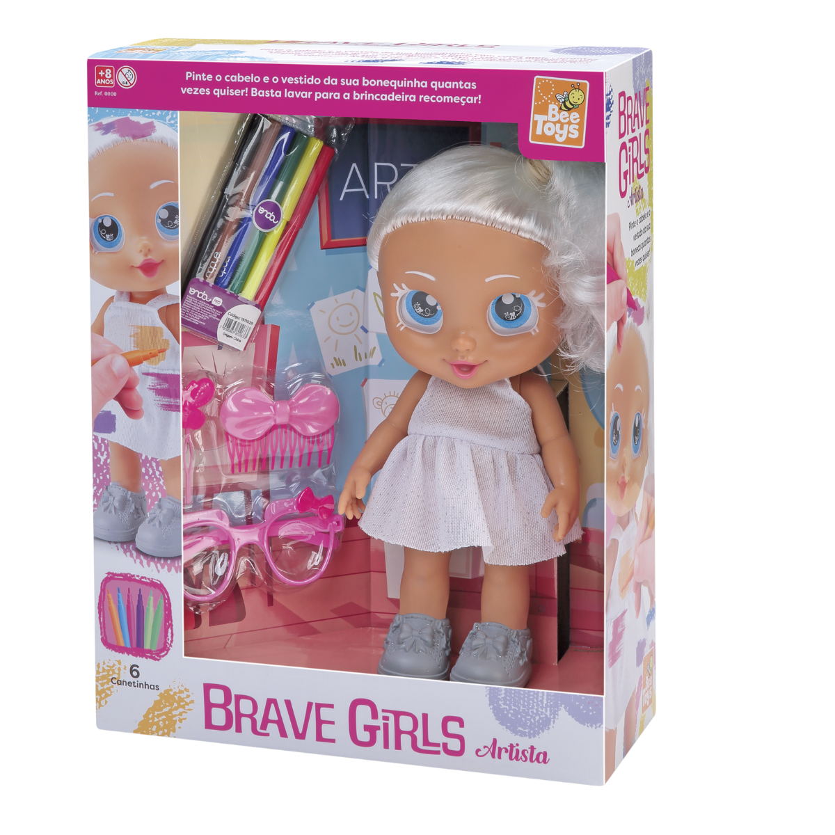 Boneca Brave Girls Artista - Bee Toys