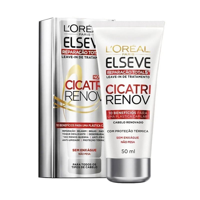 Leave-in de Tratamento Elseve Cicatri Renov Reparação Total 5+ 50ml