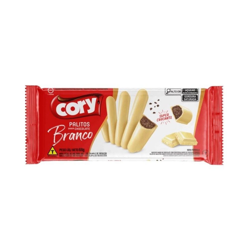 Palitos  Cory Chocolate Branco 68g 