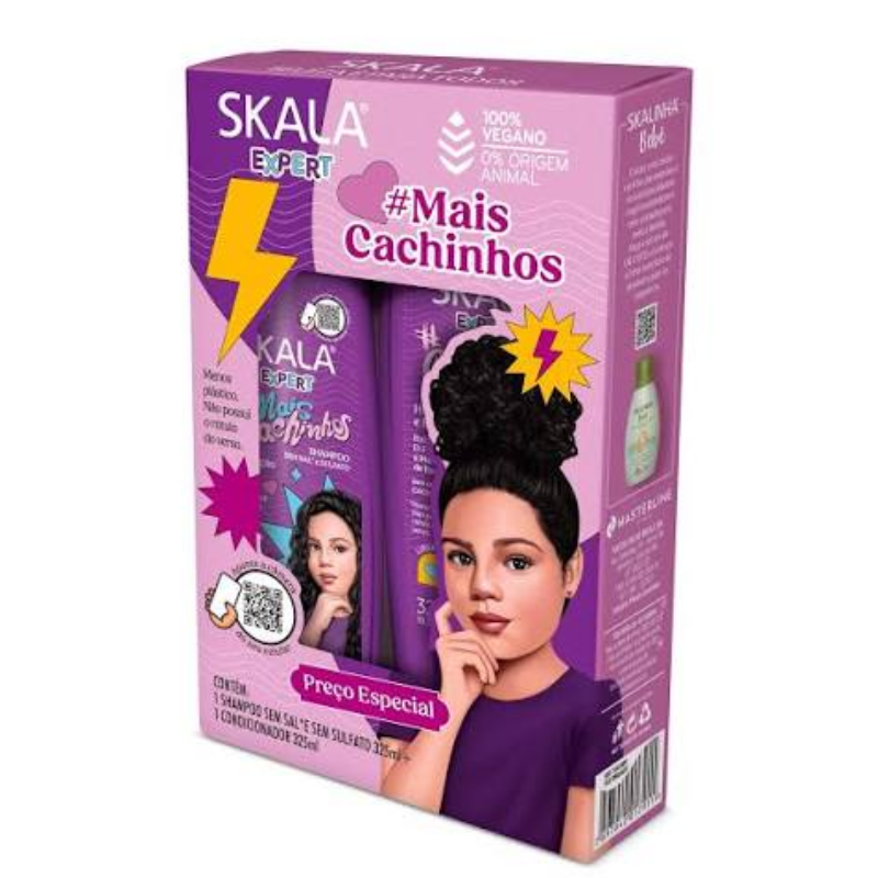 Shampoo+Condicionador Skala Mais Cachinhos 2x325ml