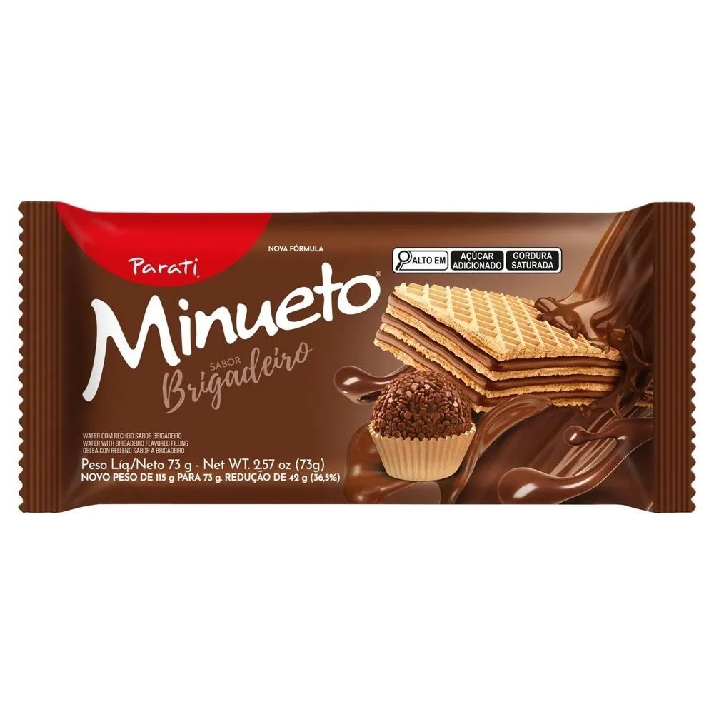 BISC WAFER MINUETO 73G BRIGADEIRO