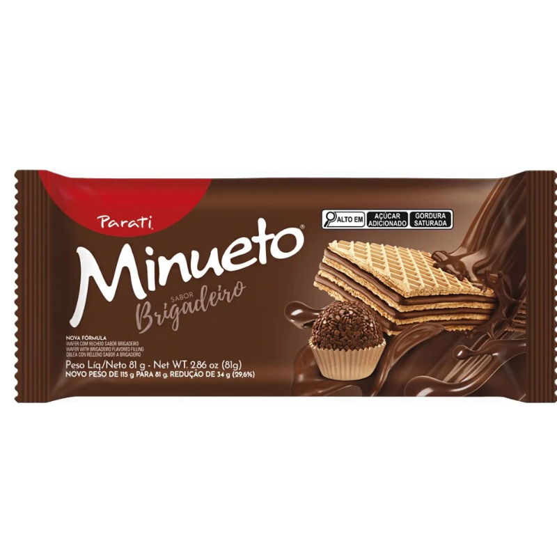 BISC WAFER MINUETO 73G BRIGADEIRO