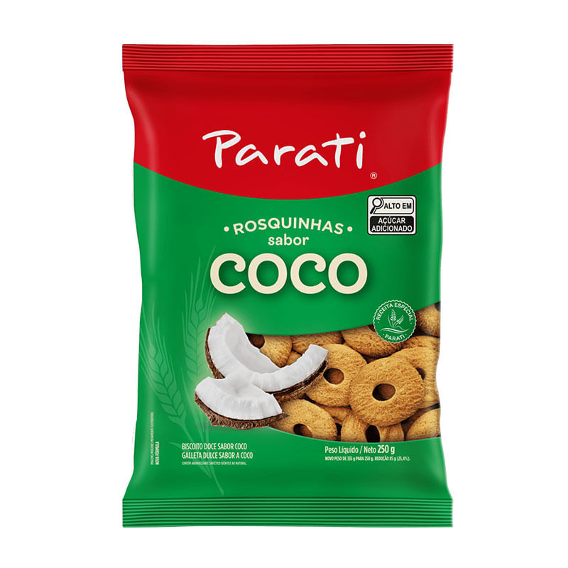 Biscoito Rosquinha Parati Coco 250g