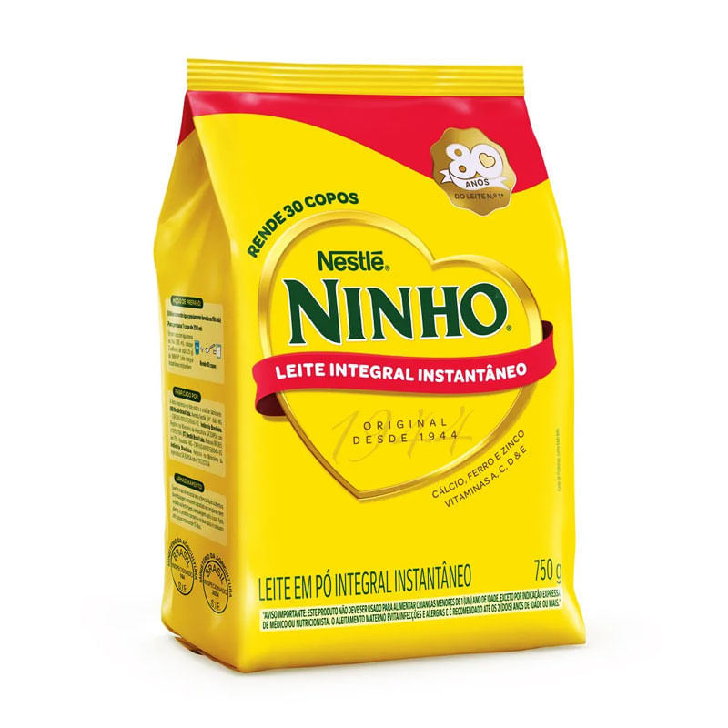 Leite em Pó Ninho Instantâneo Integral 750g