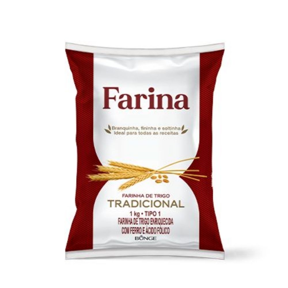 FARINHA TRIGO FARINA T1 PLA 1KG