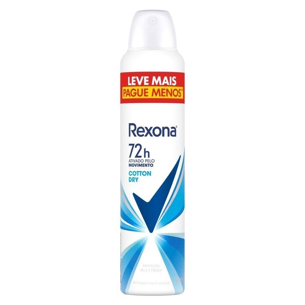 Desodorante Antitranspirante Aerosol Rexona Cotton Ultra Dry 250ml