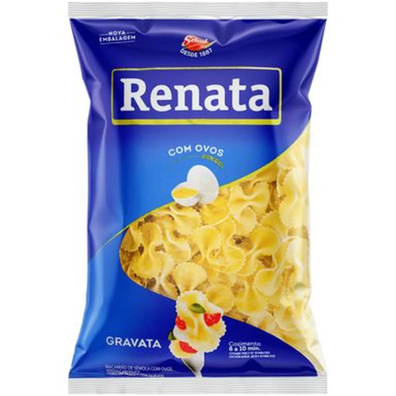 Macarrão Renata  com Ovos Gravata 500g 
