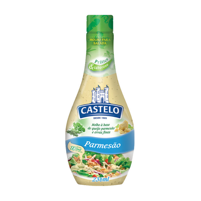 Molho para Salada Castelo 236ml. Parmesão