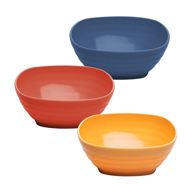 Bowl Quadrado Stripes 13,5x13,5x5,5 1un