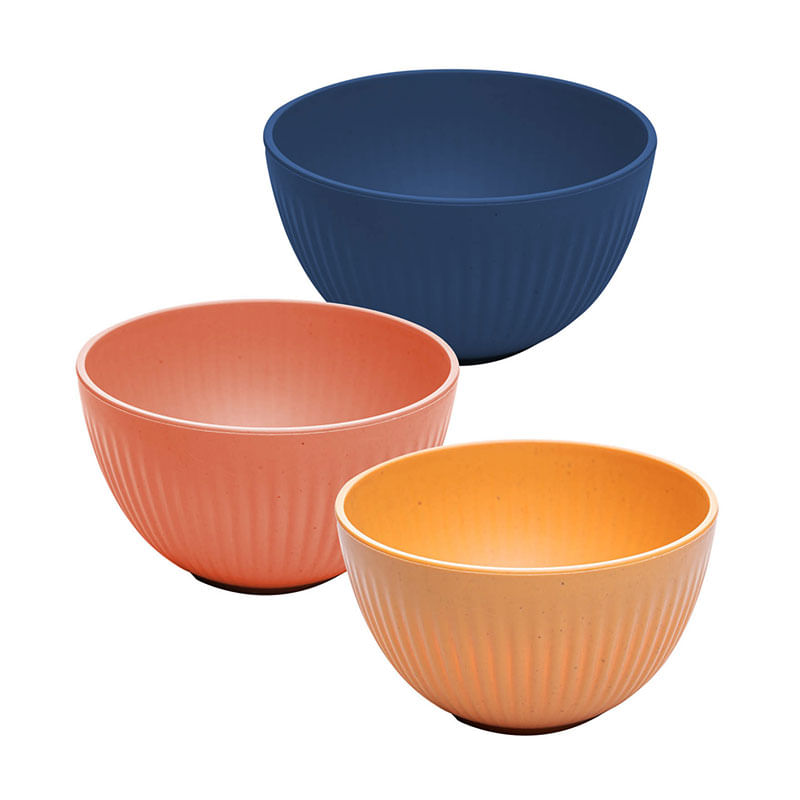 Bowl Stripes Bambu PP Sortido 12x12x6