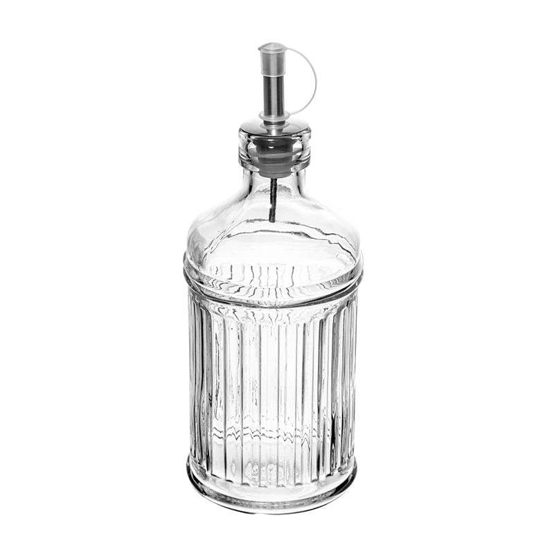 Galheteiro de Vidro Dosa em Metal 500ml